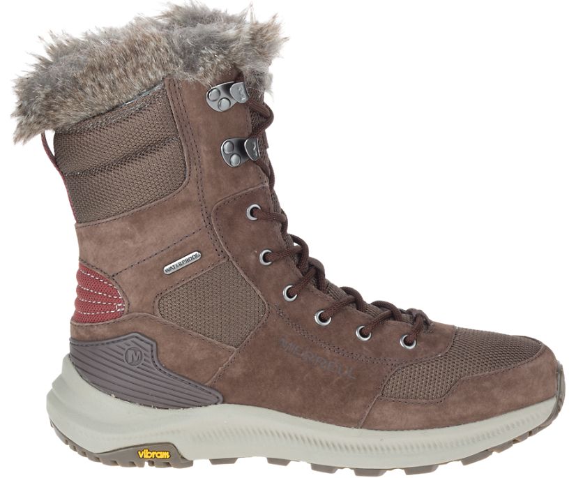 Buty Merrell Ontario Tall Polar Wasserdicht - Buty Trekkingowe Damskie Merrell - Kawa [SOBFE-6795]